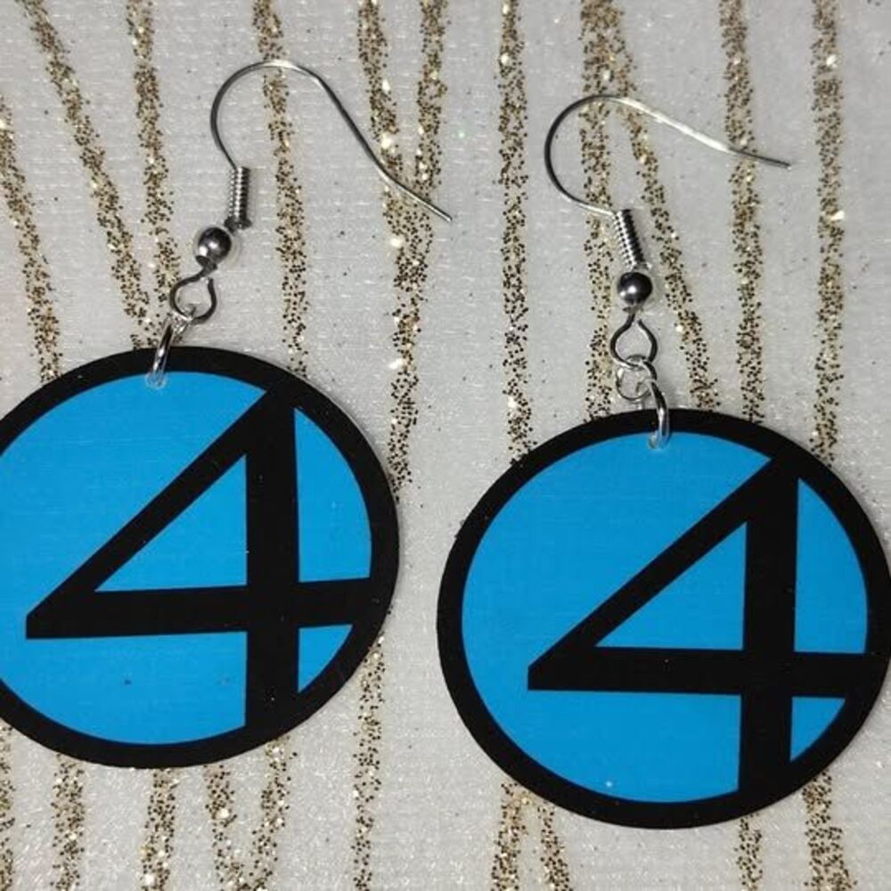 Fantastic Four Fan Art Earrings